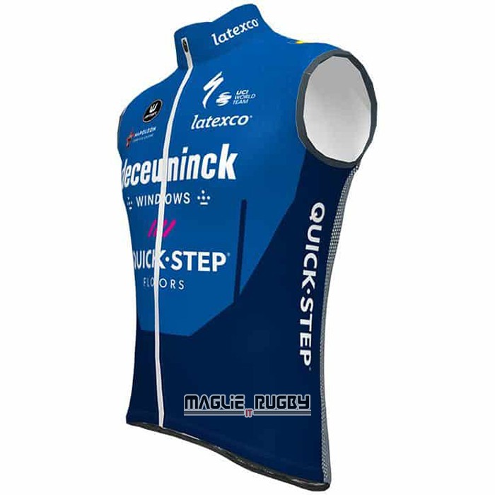 Gilet Antivento Deceuninck Quick Step 2021 Blu - Clicca l'immagine per chiudere